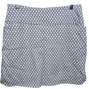 Skirt Mini Pencil  Blue and White